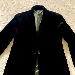 Black velvet J Crew blazer size M